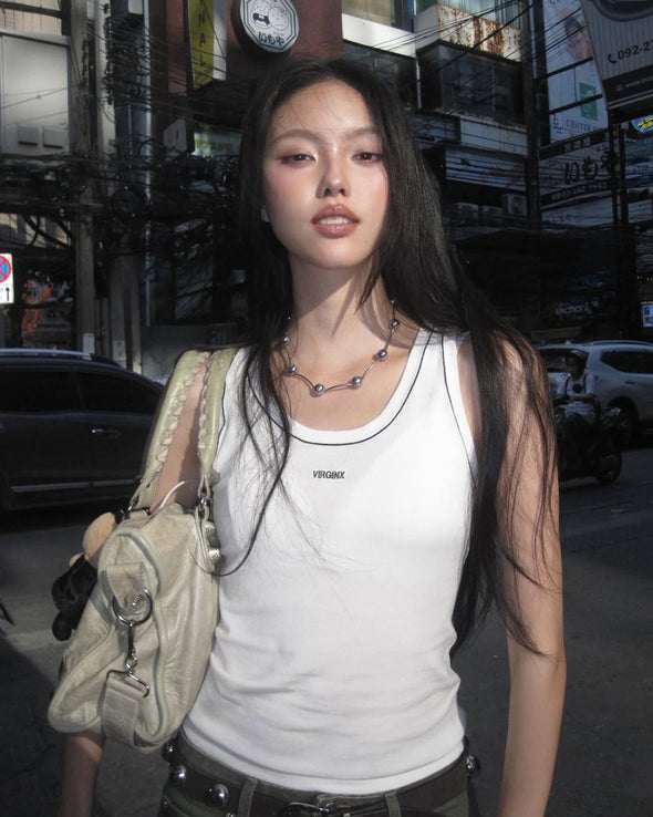 FINE KNIT TANK TOP